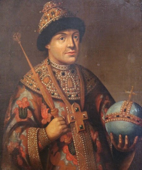 'Portrait of Tsar Feodor Alexeyevich, first half of 19th century. Artist: Unknown