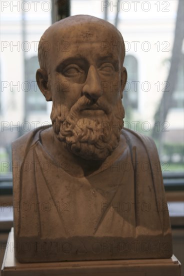 Bust of a Stoic (possibly Kleanthos), Roman, after a Greek original of c280 BC. Artist: Unknown