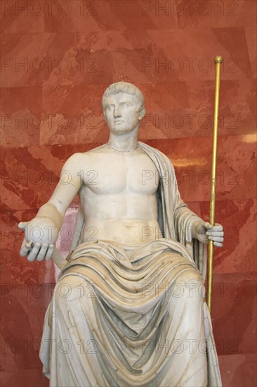 Statue of Augustus as Jupiter, first half of 1st century BC. Artist: Unknown