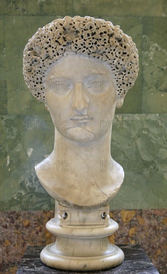 Portrait of Domitia Longina, wife of the Roman Emperor Domitian, late 1st century. Artist: Unknown