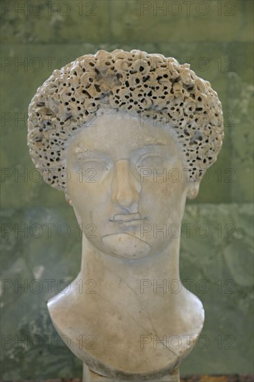 Portrait of Domitia Longina, wife of the Roman Emperor Domitian, late 1st century. Artist: Unknown