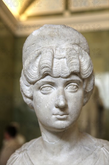 Portrait bust of Lucilla, wife of the Roman Emperor Lucius Verus, c160-c170. Artist: Unknown