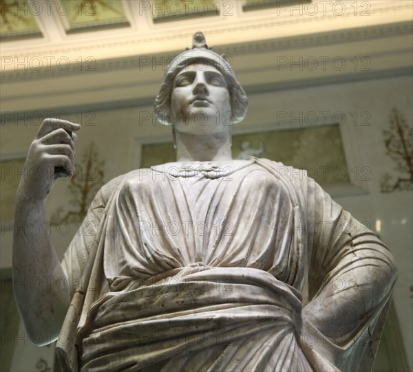 Statue of Athena, Goddess of Wisdom and Just War, and patroness of crafts, 2nd century. Artist: Unknown