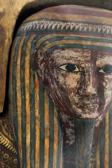 Wooden sarcophagus of Pa-Kush, priest of Amun? Artist: Unknown