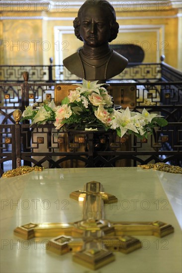 Tomb of Peter the Great, Peter and Paul Cathedral, St Petersburg, Russia, 2011. Artist: Sheldon Marshall