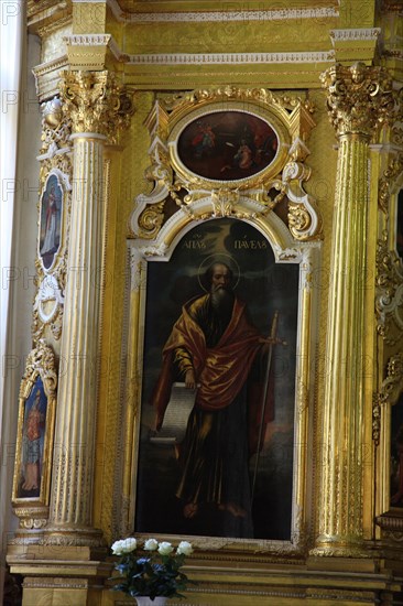 Detail of the iconostasis, Peter and Paul Cathedral, St Petersburg, Russia, 2011. Artist: Sheldon Marshall