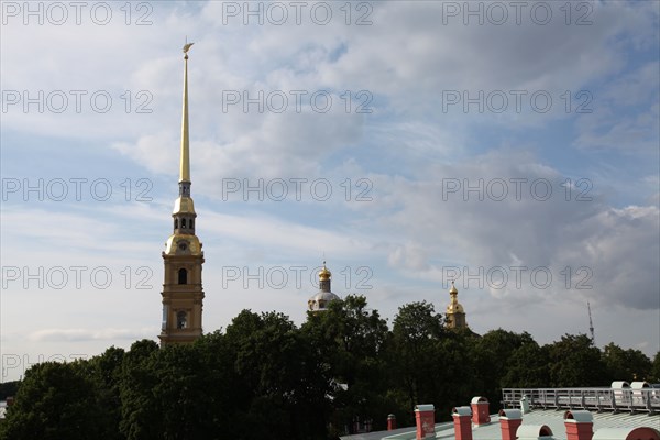 Bell tower, Peter and Paul Cathedral, St Petersburg, Russia, 2011. Artist: Sheldon Marshall