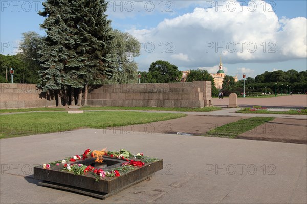 Eternal Flame in the Field of Mars, St Petersburg, Russia, 2011. Artist: Sheldon Marshall