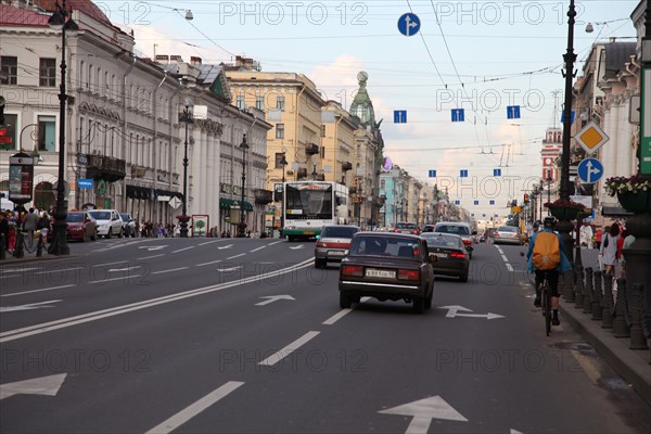 Nevsky Prospect, St Petersburg, Russia, 2011. Artist: Sheldon Marshall