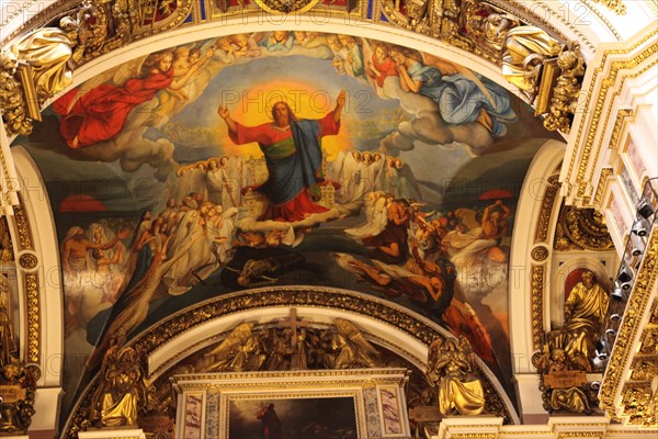 Ceiling, St Isaac's Cathedral, St Petersburg, Russia, 2011. Artist: Sheldon Marshall