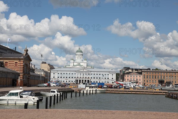 The Lutheran Cathedral seen from the South Harbour, Helsinki, Finland, 2011. Artist: Sheldon Marshall