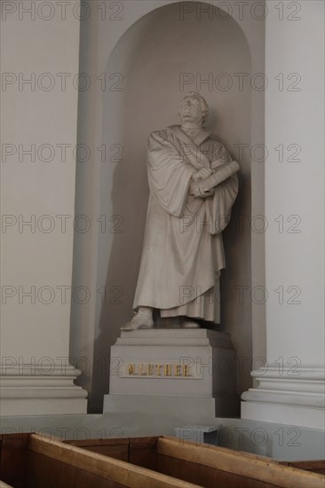 Statue of Martin Luther, Lutheran Cathedral, Helsinki, Finland, 2011. Artist: Sheldon Marshall