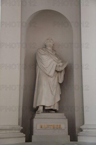 Statue of Martin Luther, Lutheran Cathedral, Helsinki, Finland, 2011. Artist: Sheldon Marshall