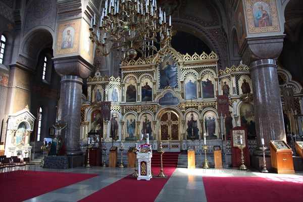 The iconostasis, Uspenski Cathedral, Helsinki, Finland, 2011. Artist: Sheldon Marshall