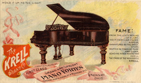 The Krell Piano, 19th century. Artist: Unknown