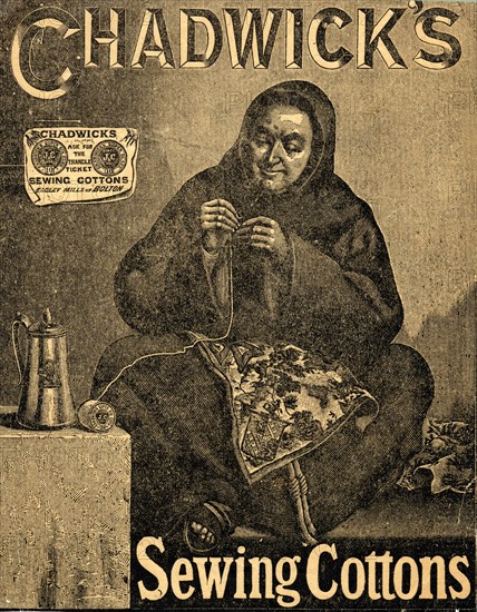 Chadwick?s Sewing Cottons, 19th century. Artist: Unknown