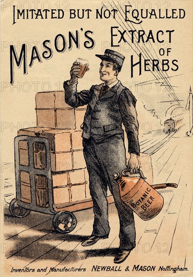 Mason?s Extract of Herbs, 19th century. Artist: Unknown