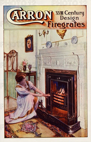 Carron firegrates, 1915. Artist: Unknown