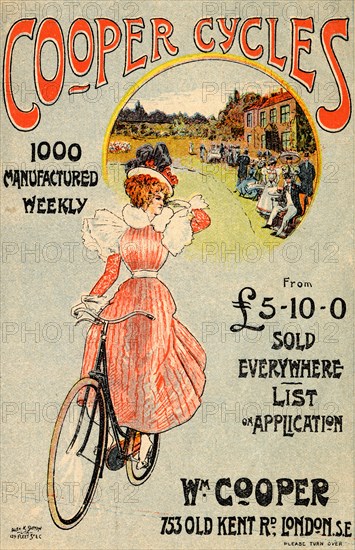 Cooper Cycles, c.1900. Artist: Unknown