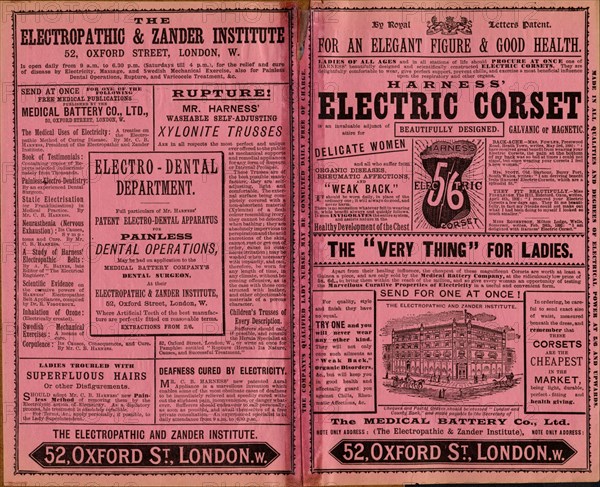 Harness Electropathic belt, 1890s. Artist: Unknown