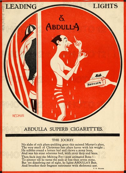 Abdulla Cigarettes, 1920s. Artist: Nerman