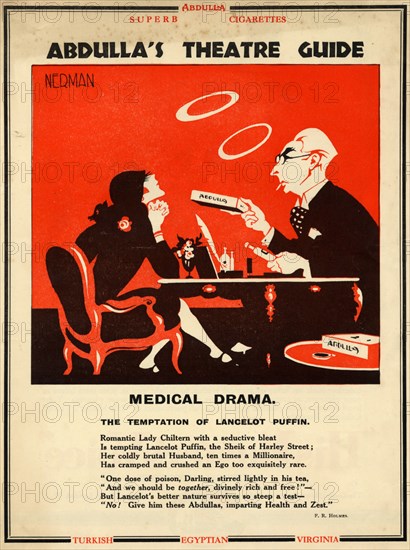 Abdulla Cigarettes, 1928. Artist: Nerman