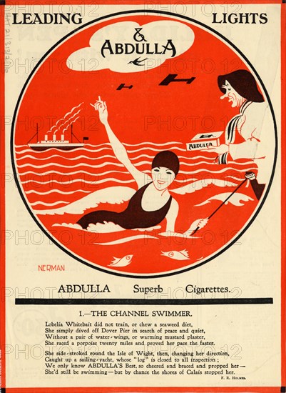 Abdulla Cigarettes, 1920s. Artist: Nerman