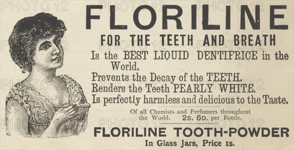 Floriline Liquid Dentifrice, 1893. Artist: Unknown