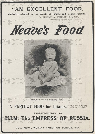 Neave's Infant Foods, 1906. Artist: Unknown