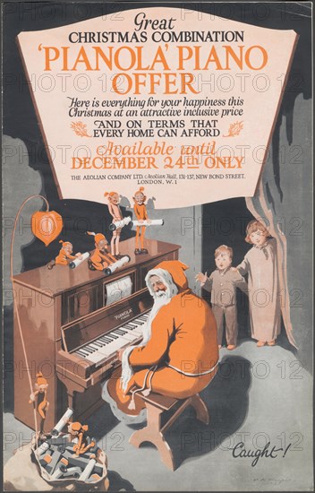 Aeolian Company Pianolas, 1920s. Artist: Wilfred Fryer