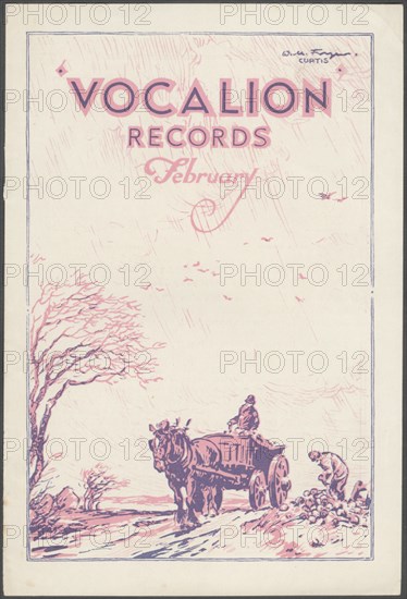 Vocalion Records Bulletin, 1920s. Artist: Wilfred Fryer