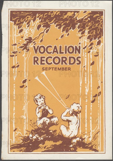 Vocalion Records Bulletin, 1920s. Artist: Wilfred Fryer