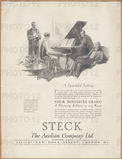 Aeolian Company Pianolas, 1920s. Artist: Wilfred Fryer