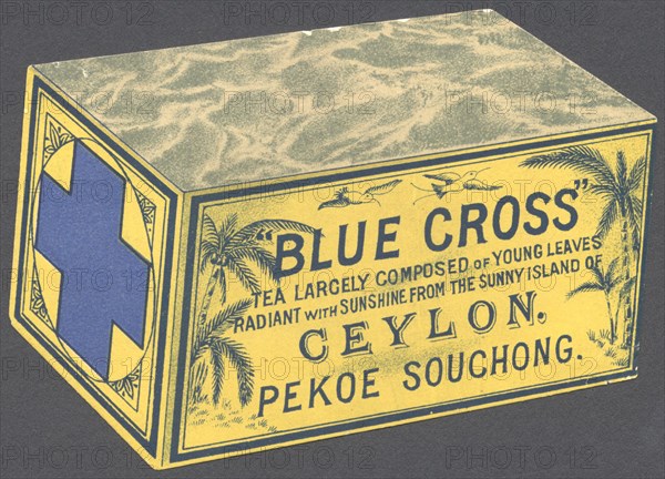 Blue Cross Tea, 1890s. Artist: Unknown