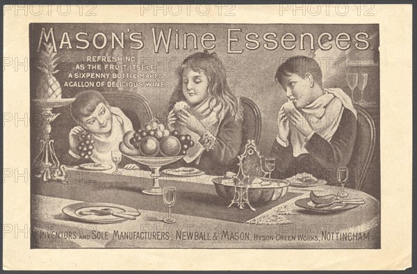 Newball & Mason Wine Essences, 1890s. Artist: Unknown