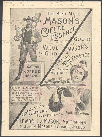 Newball & Mason Coffee Essence, 1890s. Artist: Unknown
