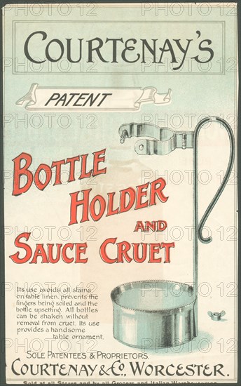 Courtenay & Co Worcestershire Sauce, 1890s. Artist: Unknown
