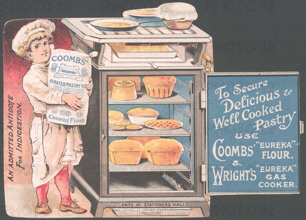 Coombs / Wrights Pastry flour, 1890s. Artist: Unknown