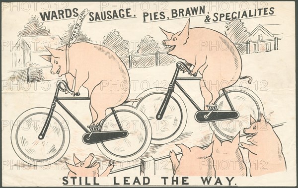 Ward's meat products, 1890s. Artist: Unknown