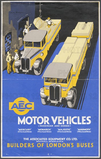 AEC Motoring engineering, 1950s. Artist: Wilfred Fryer