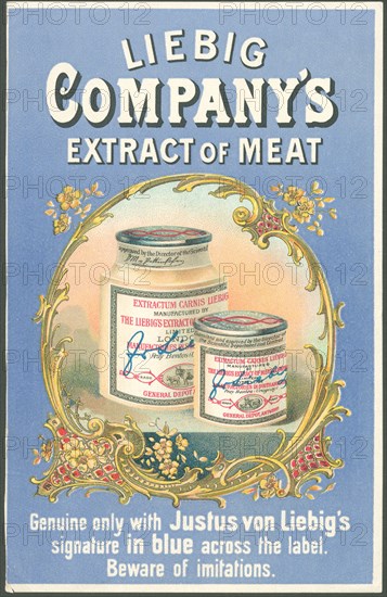 Liebig Company Meat extract, 1880s. Artist: Unknown