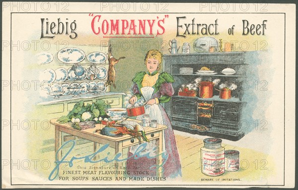 Liebig Company Meat extract, 1880s. Artist: Unknown