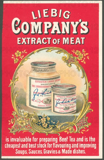 Liebig Company Meat extract, 1880s. Artist: Unknown