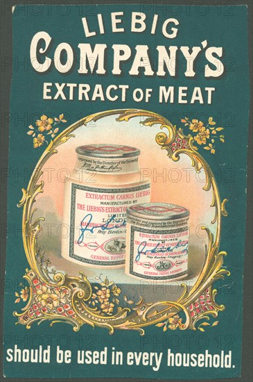 Liebig Company Meat extract, 1880s. Artist: Unknown