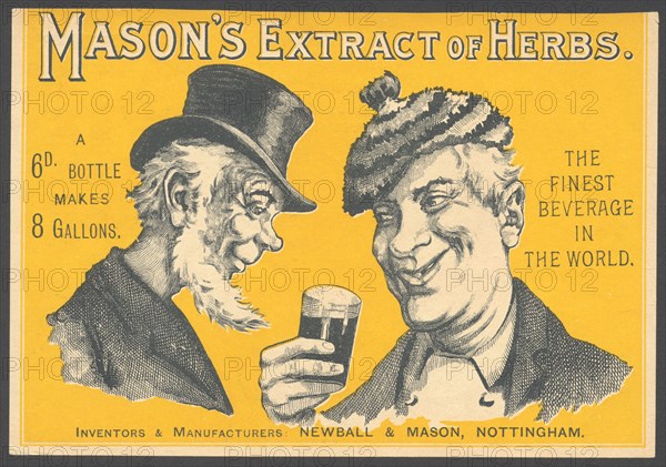 Newball & Mason Extract of Herbs, 1890s. Artist: Unknown