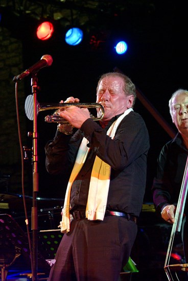 Trumpeter Digby Fairweather, Brecon Jazz Festival, Powys, Wales. Artist: Brian O'Connor