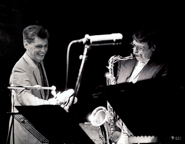 Georgie Fame and Alan Skidmore, Ronnie Scott's, London.   Artist: Brian O'Connor