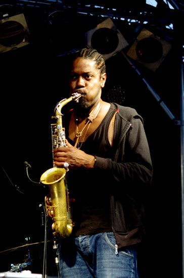 Soweto Kinch, Imperial Wharf Jazz Festival, London, 2011. Artist: Brian O'Connor