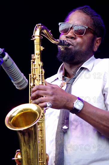 Soweto Kinch, Love Supreme Jazz Festival, Glynde, East Sussex, 2013. Artist: Brian O'Connor