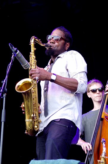 Soweto Kinch, Love Supreme Jazz Festival, Glynde, East Sussex, 2013. Artist: Brian O'Connor